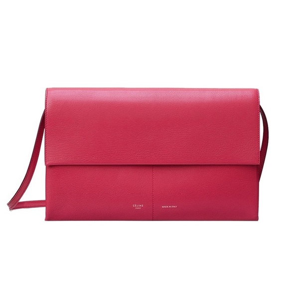CÉLINE Folded Clutch - Berry - Picture 2 of 12